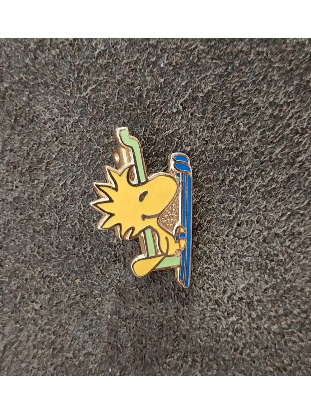 1970s Peanuts Woodstock Riding a Ski Lift.